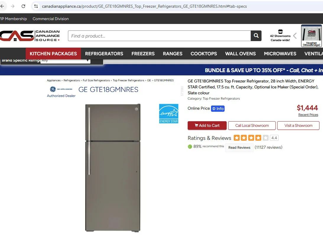 GE GTE18GMHMRES Refrigerator image indicator(6)