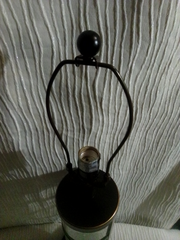 Glass and Metal Table Lamp - photo 5