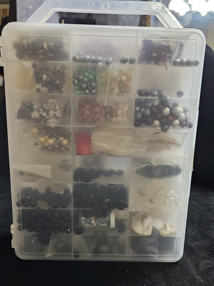 Pearl Beads Collection in Double Sided Storage Case
