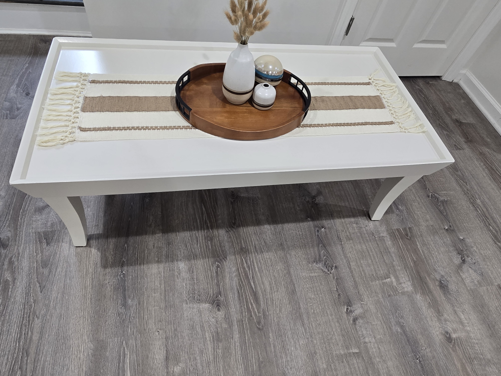 White Coffee Table 24W x 48L x 16H