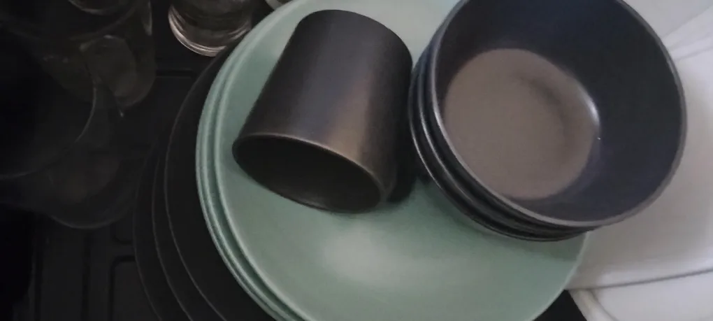 Dishes, Bowls, Cups, and Cutting Board thumbnail