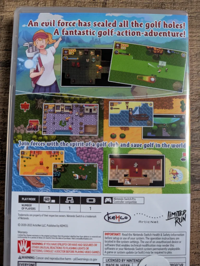 Nintendo switch RPGolf Legends image indicator(2)