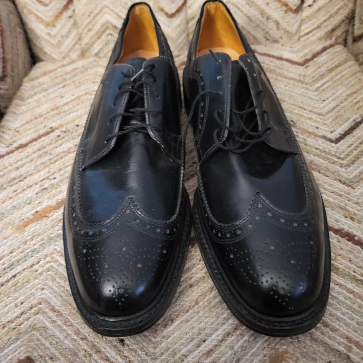 Cobra Marchetti Black Leather Dress Shoes thumbnail
