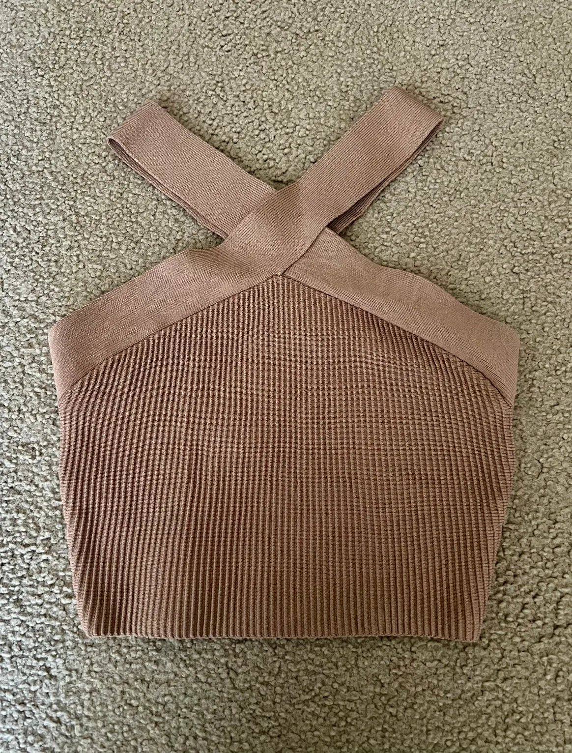 Babaton Sculpt Knit Criss Cross Cropped Tank image indicator(4)