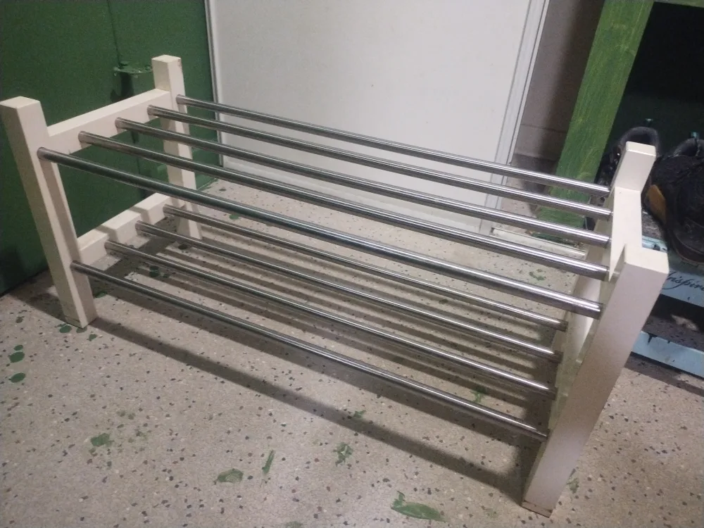 Shoe Rack - Metal & Wood thumbnail