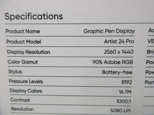 XP-Pen Artist24 Pro Graphic Monitor 24" image indicator(5)