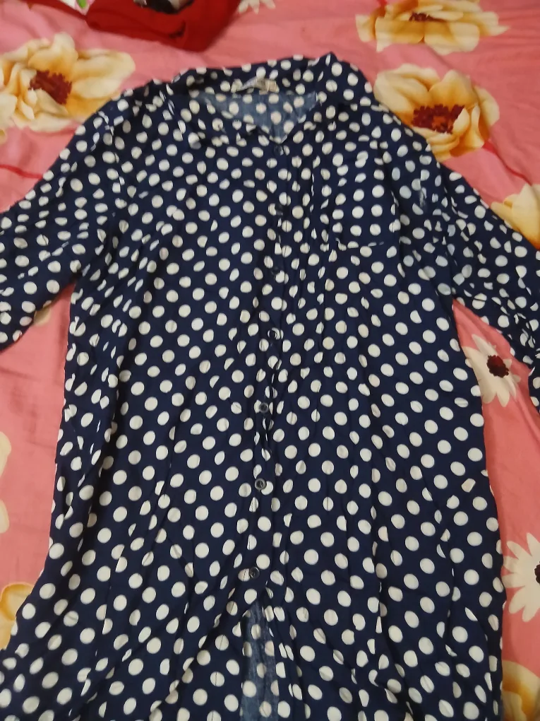Casa Donna XXL Polka Dot Blouse thumbnail