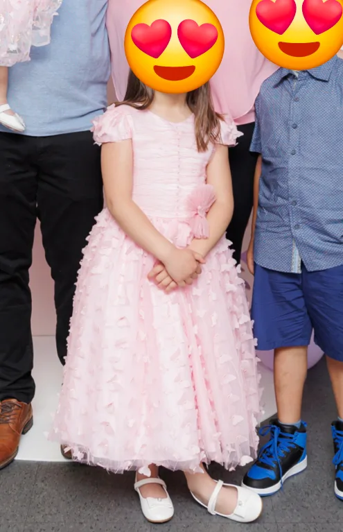 Like New Girls Helen Butterfly Dress - Pink size 8 image indicator(3)