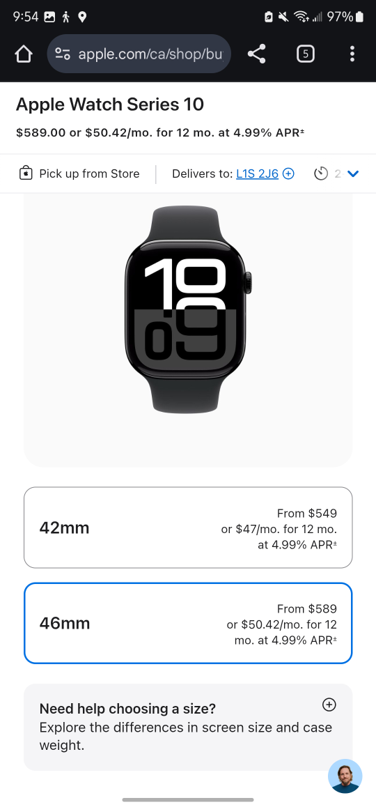 Apple Watch Series 10 - Jet Black