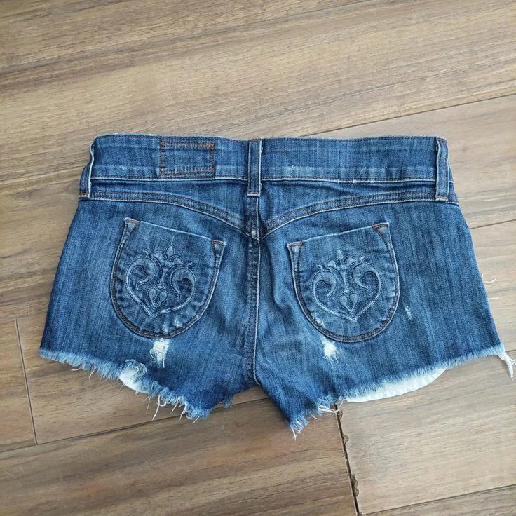rare siwy distressed denim shorts - photo 2