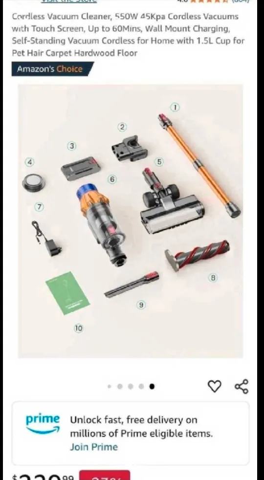 Sunsare Cordless Vaccuum Cleaner image indicator(7)