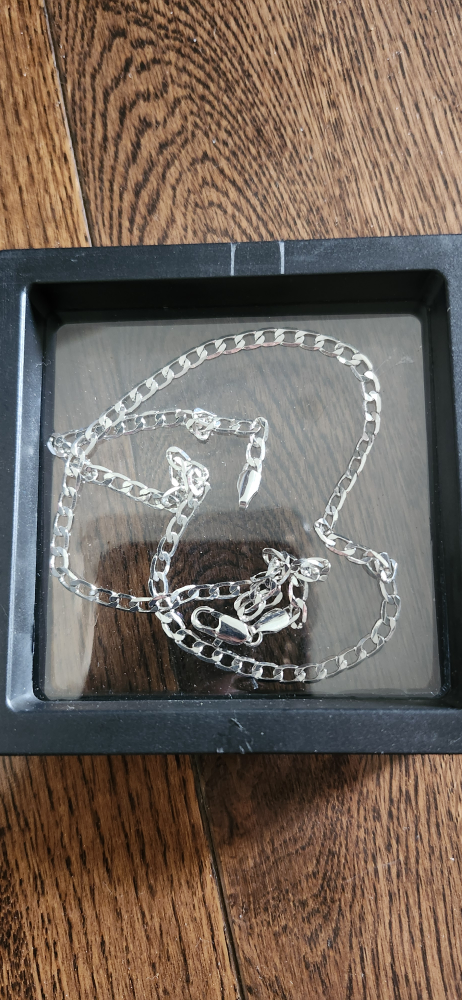 Silver Rope Chain Necklace