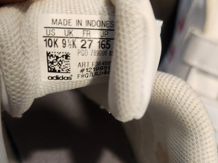 Adidas Court Shoes - White - Size 10K - photo 4