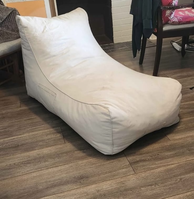 Comfy Structube Bean Bag Chair - White