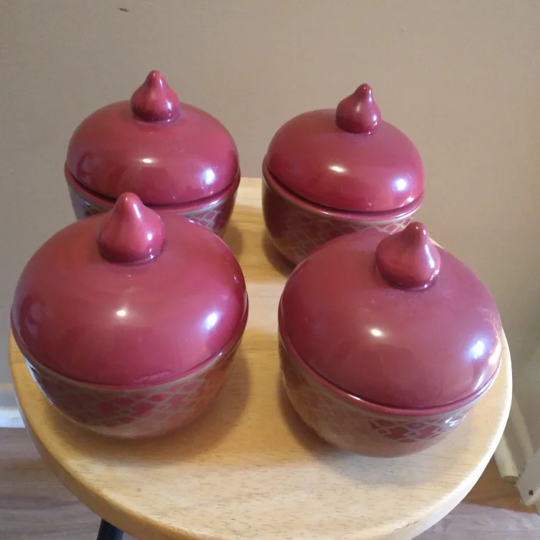 Vintage Red Spice Jars - $10 Firm thumbnail