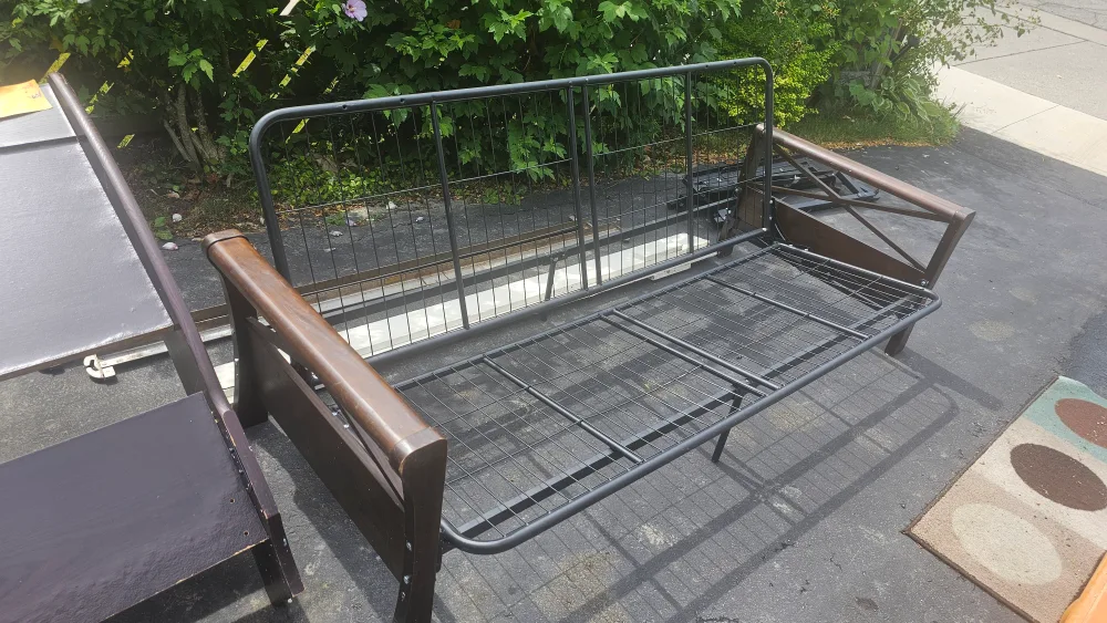 Futon Frame - Metal & Wood ♡ image indicator(2)