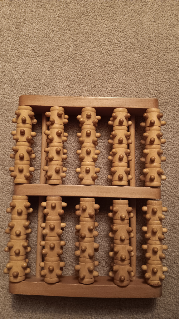 Wooden Foot Roller Massager