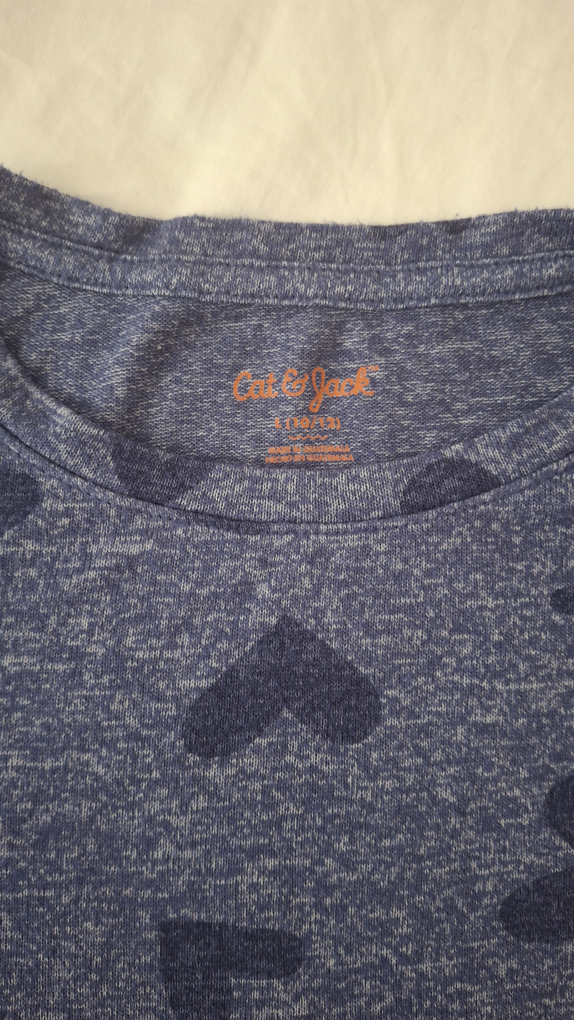 Cat & Jack L(10/12) Blue Heart Pajama Set - photo 2