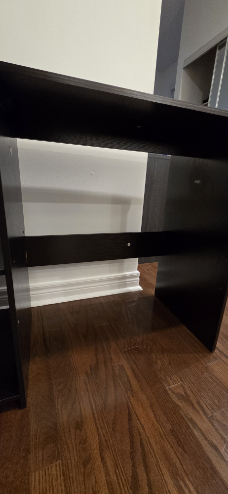 Dark Brown Desk with Shelves - photo 2