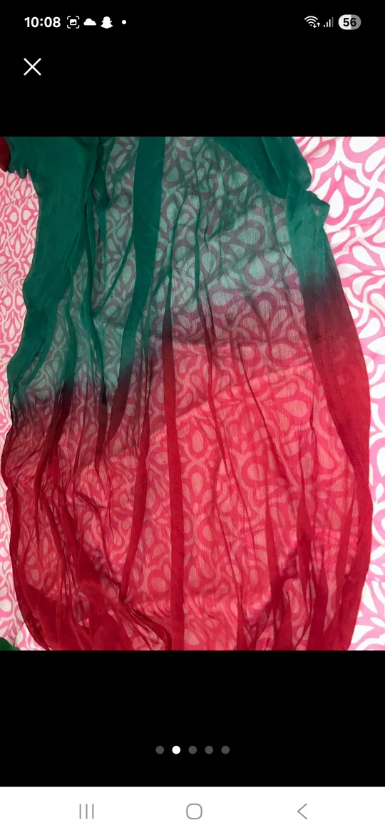Assorted Scarves - Orange, Red/Green, Black ALL 3 FOR JUST $6 thumbnail