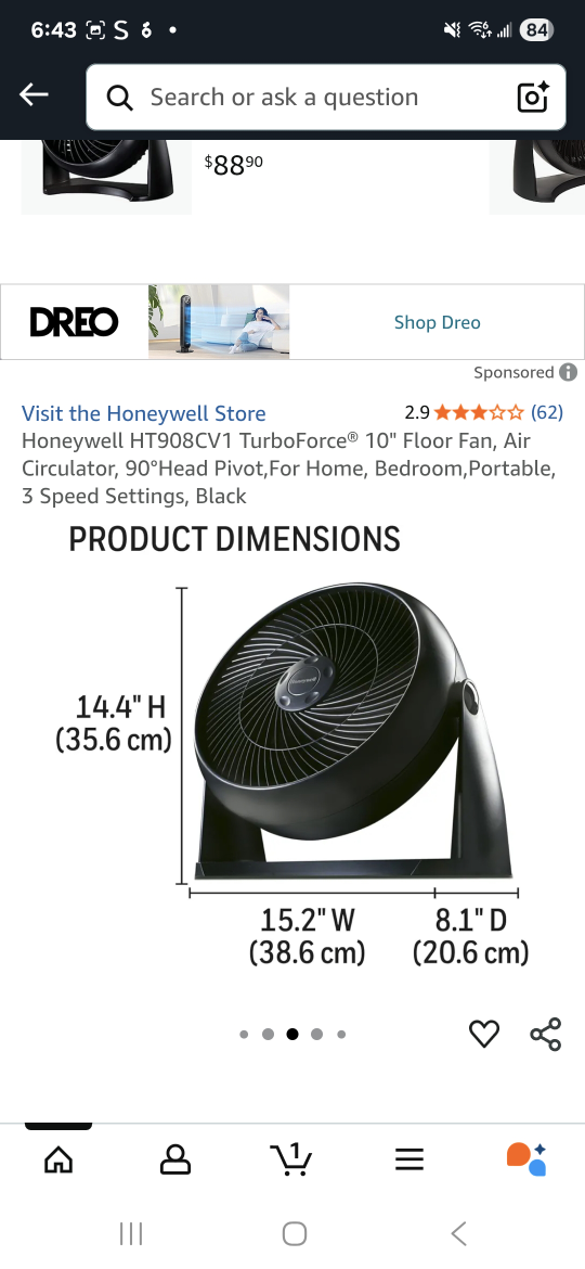 New Honeywell/ Fan - photo 4