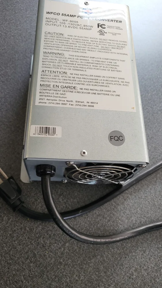 WFCO WF-9855 55 Amp Power Converter thumbnail