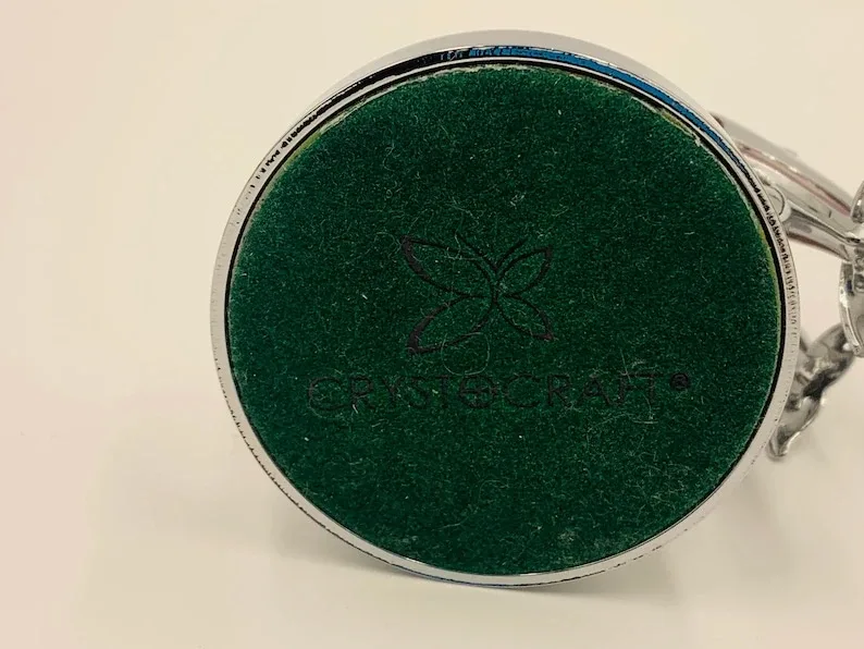 Vintage Dolphin Ornament with Clock CRYSTOCRAFT image indicator(8)