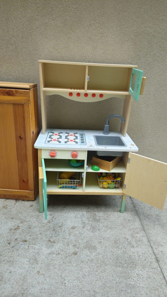 Wooden Play Kitchen with Accessories