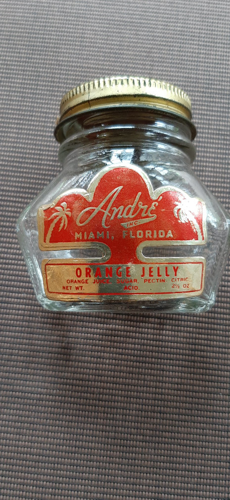 Andre's Miami Florida Orange Jelly Jar