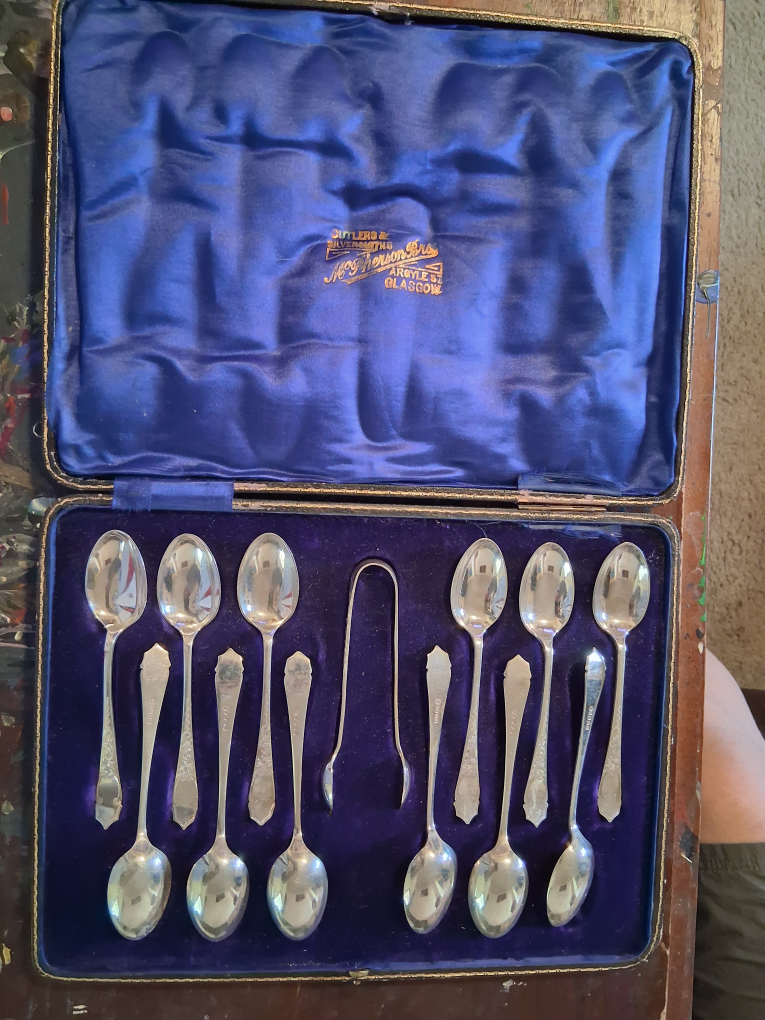 Scottish Silver Spoon Set