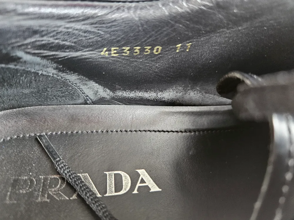 Prada Black Leather Sneakers image indicator(8)