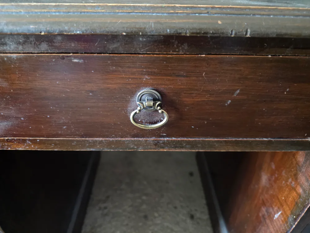 Antique Wooden Desk and Chair Set image indicator(2)