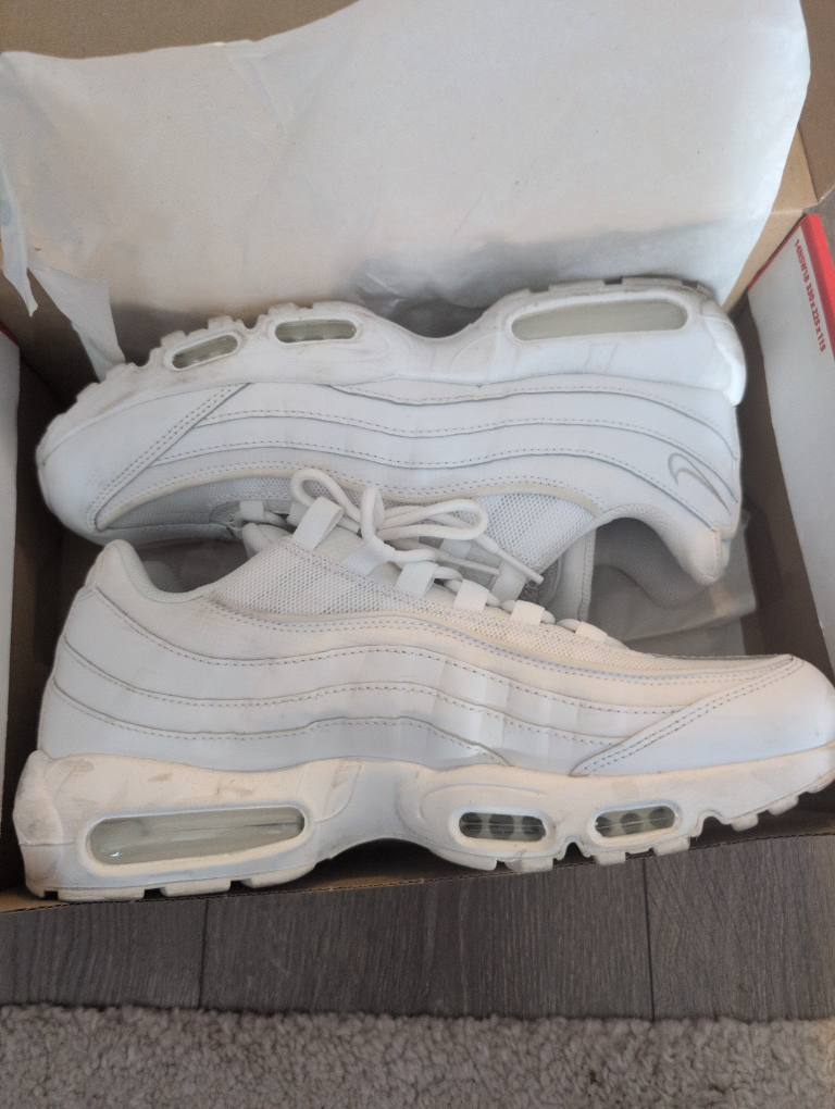 Nike Air Max 95 Triple White US 11