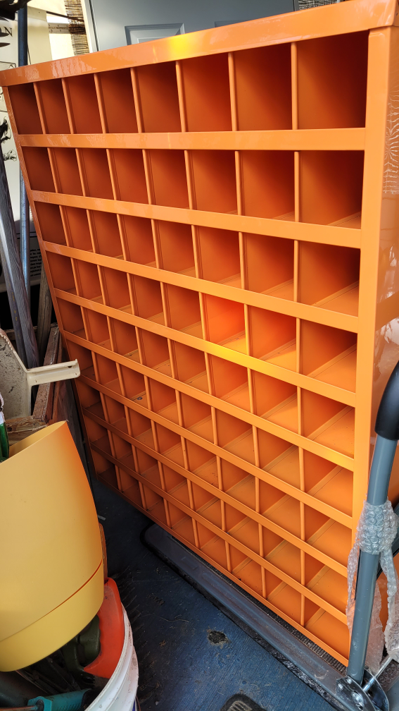Orange Storage Shelf Unit