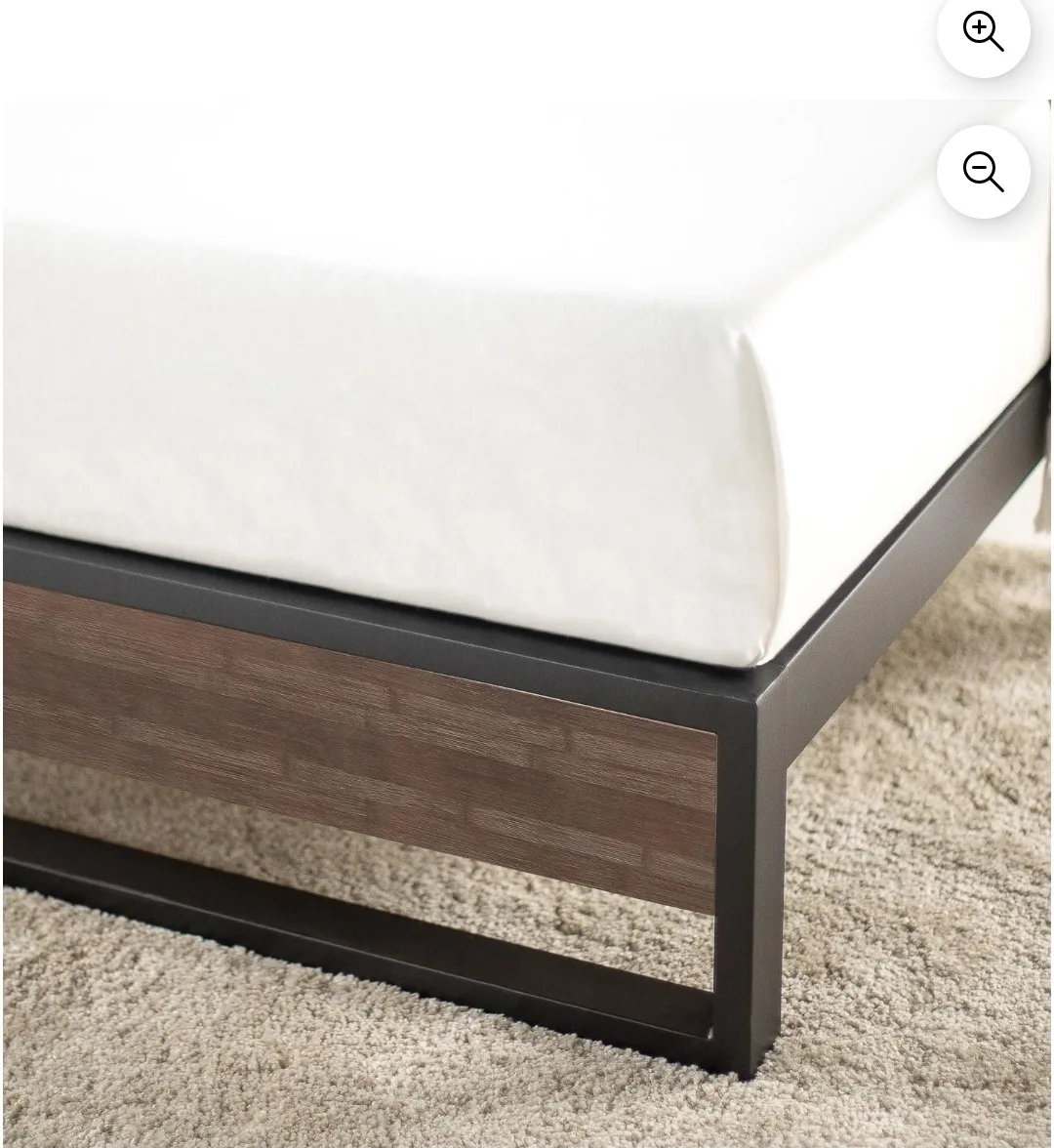 10” Metal & Wood Platform Bed Frame image indicator(2)