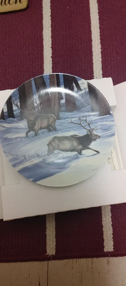 Dominion China "Changing Direction: Elk" Plate thumbnail