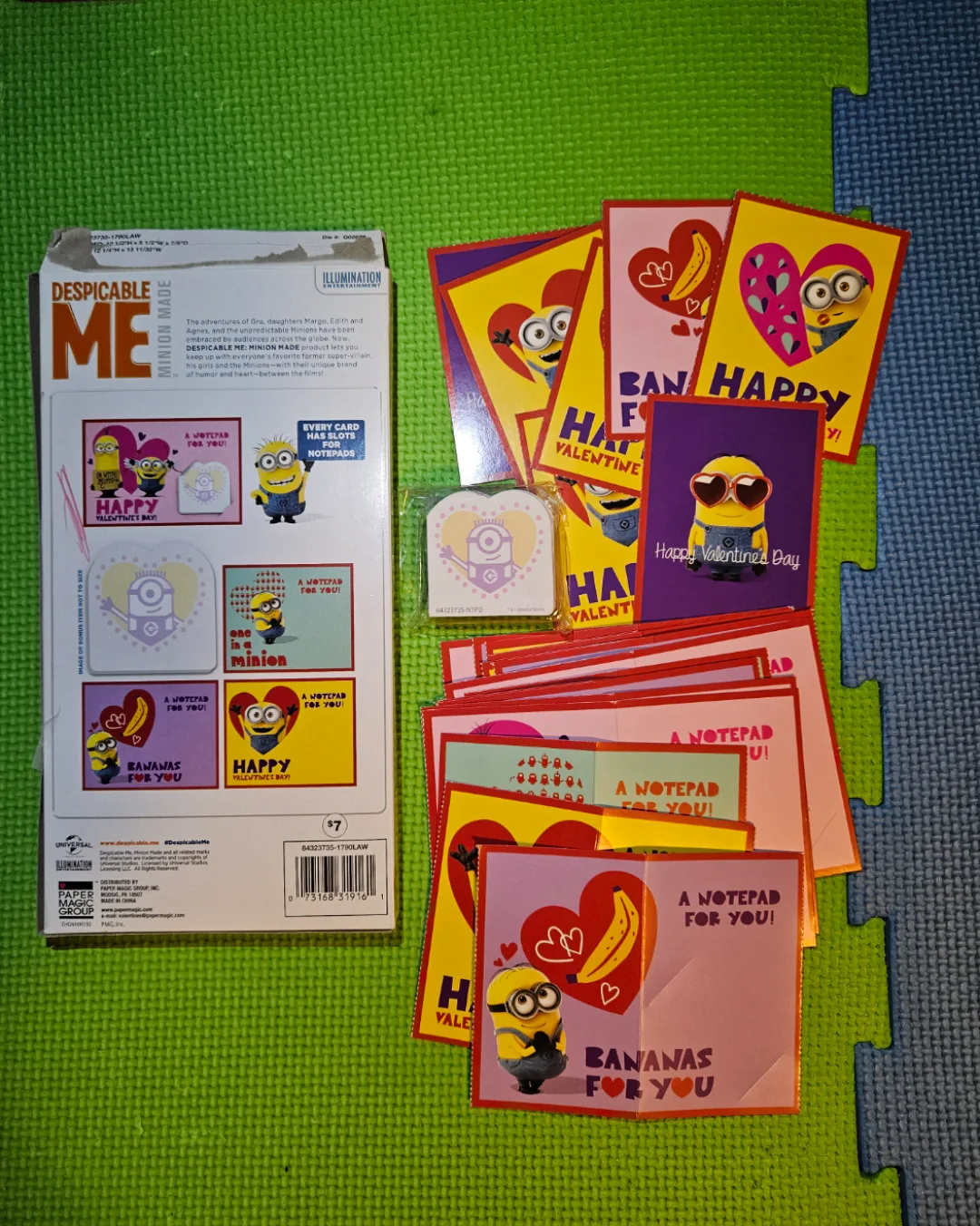 Free Minion Valentines some with mini note pads thumbnail