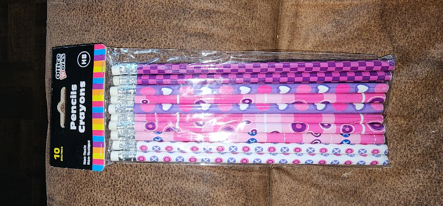 Office Works Pencils Crayons - 10 Pack thumbnail