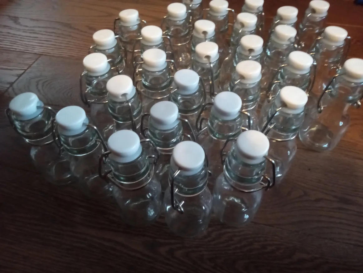 Mini Glass Bottles with Stoppers thumbnail