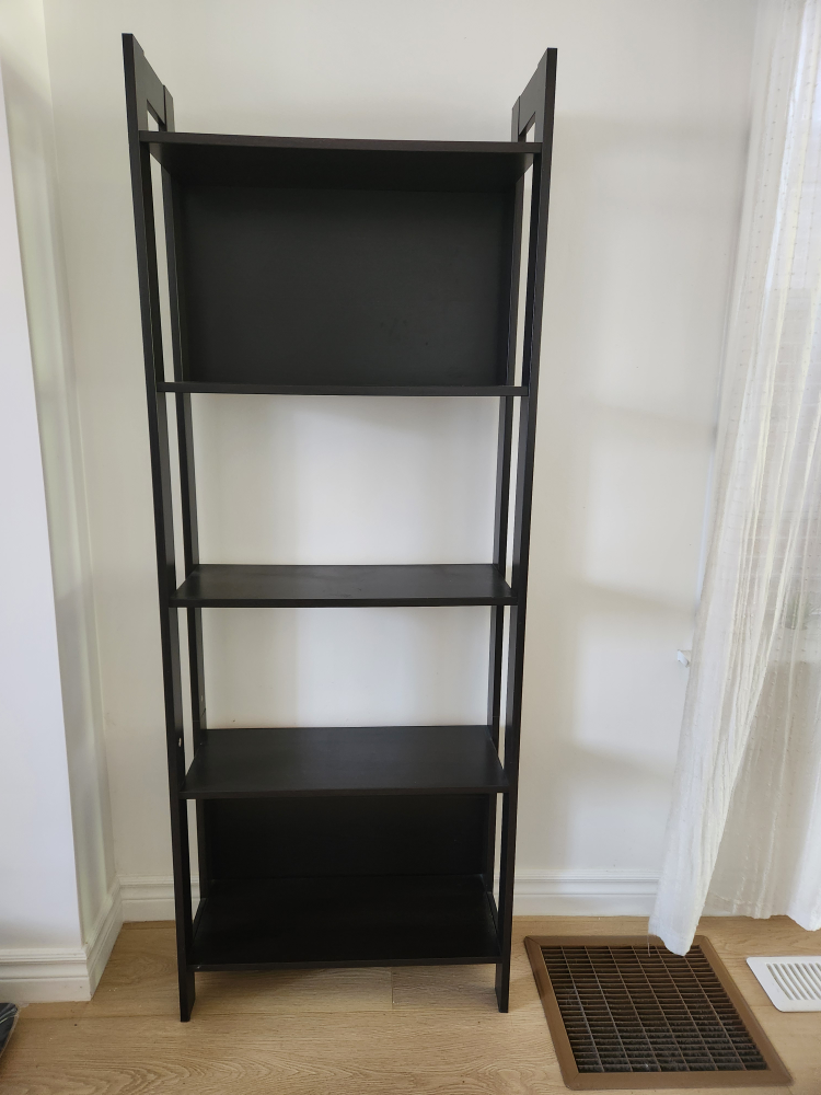 Bookcase Black-brown 62x165cm