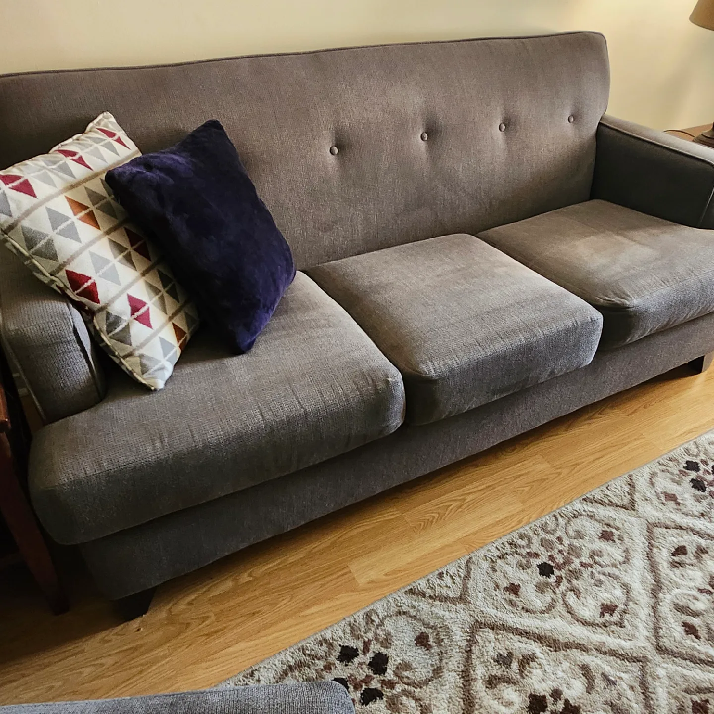 Grey Sofa and Chair Set thumbnail