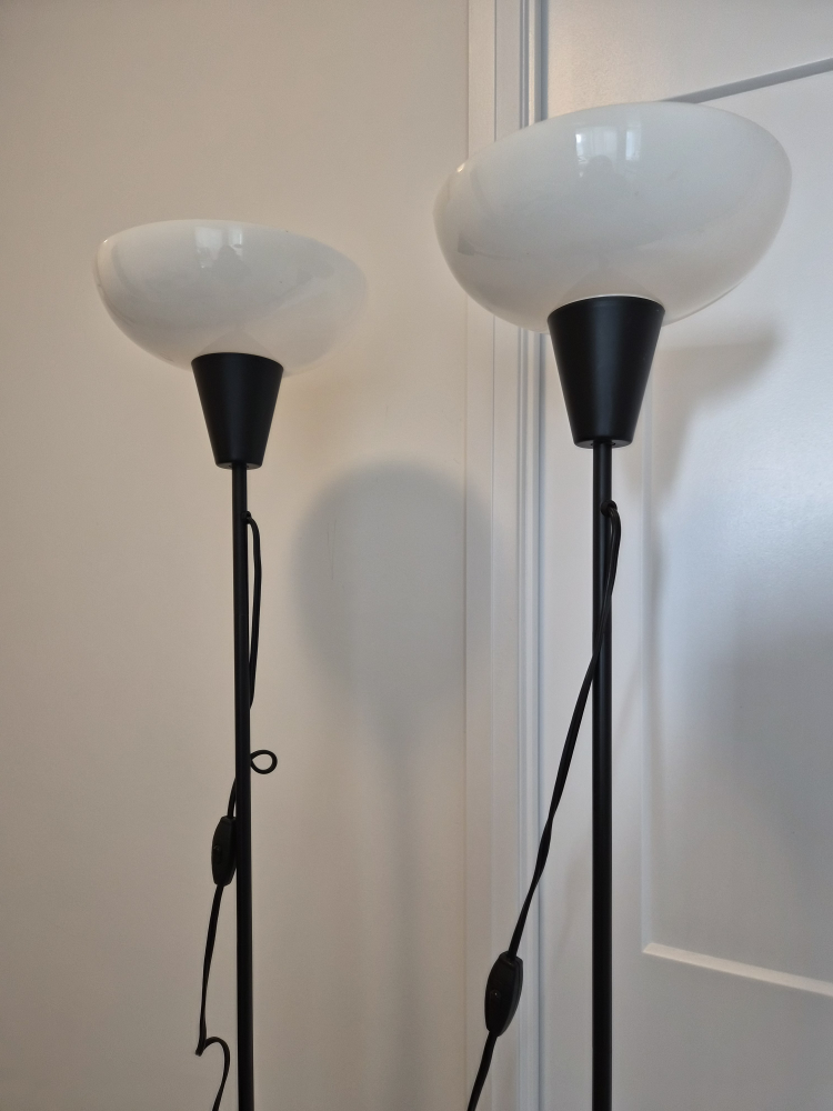2 black IKEA floor lamps - photo 2