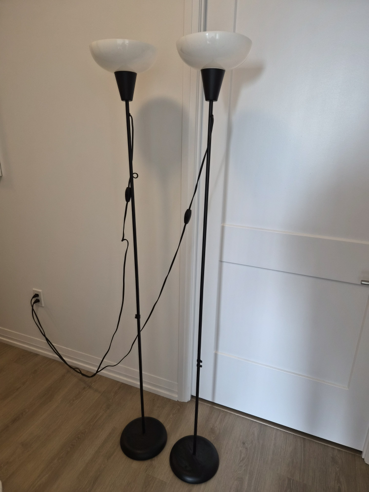 2 black IKEA floor lamps - photo 3