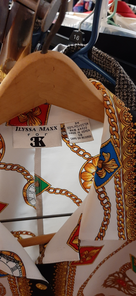 Ilyssa Maxx Vintage Chain Print Blouse - photo 2
