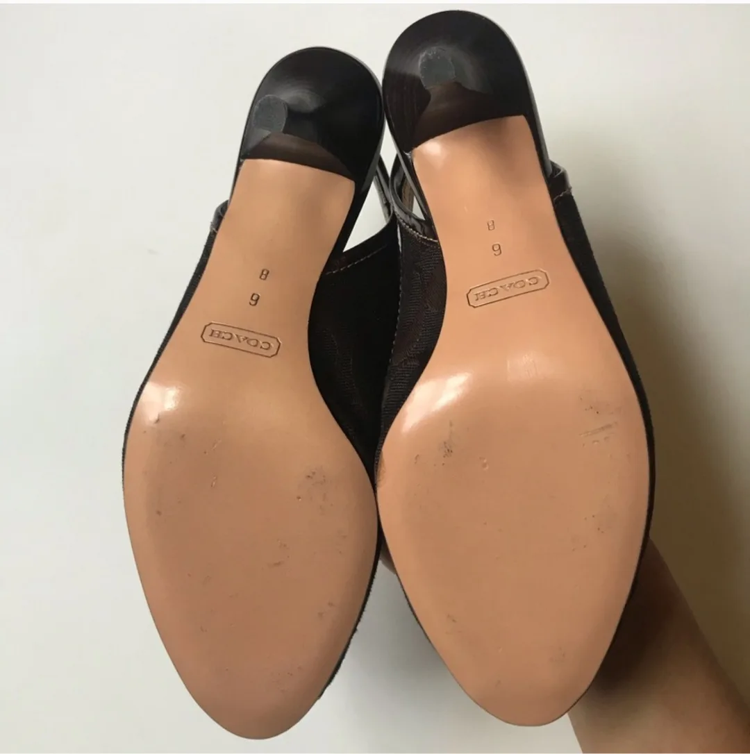 Coach Slingback Heels Size 6 image indicator(5)