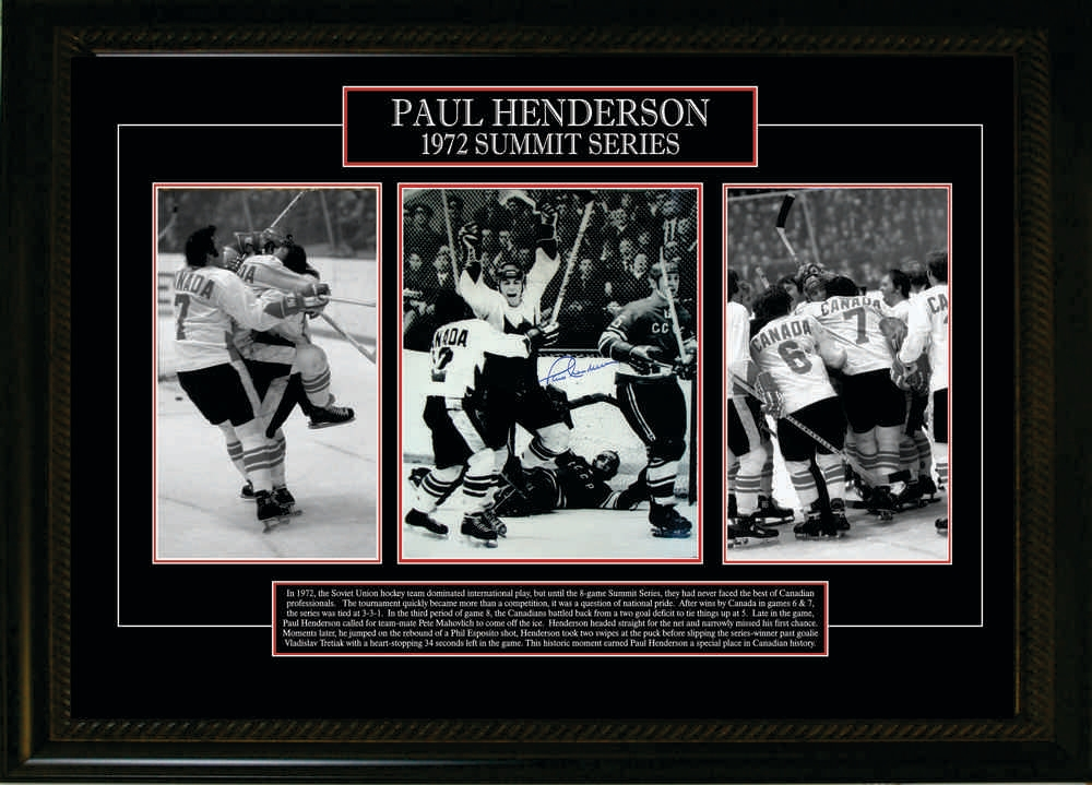 Paul Henderson 1972 Summit Series Framed Photo