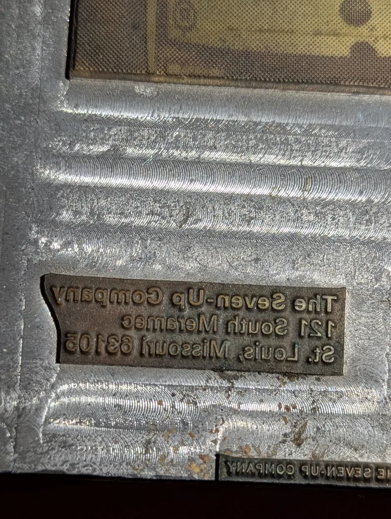 Vintage 7-Up Come Up Come All Printing Plate 11 x 7 image indicator(5)