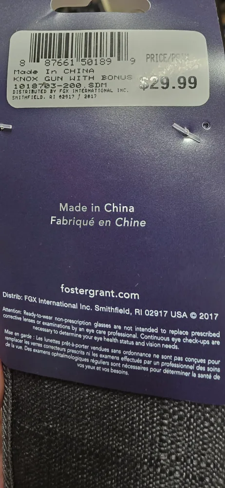 Foster Grant Knox Reading Glasses +2.00 image indicator(2)