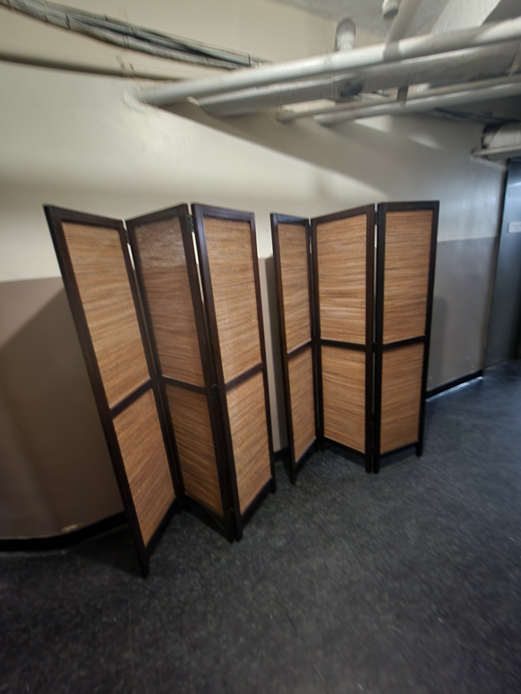 Woven Room Divider Screen - 2 Available!