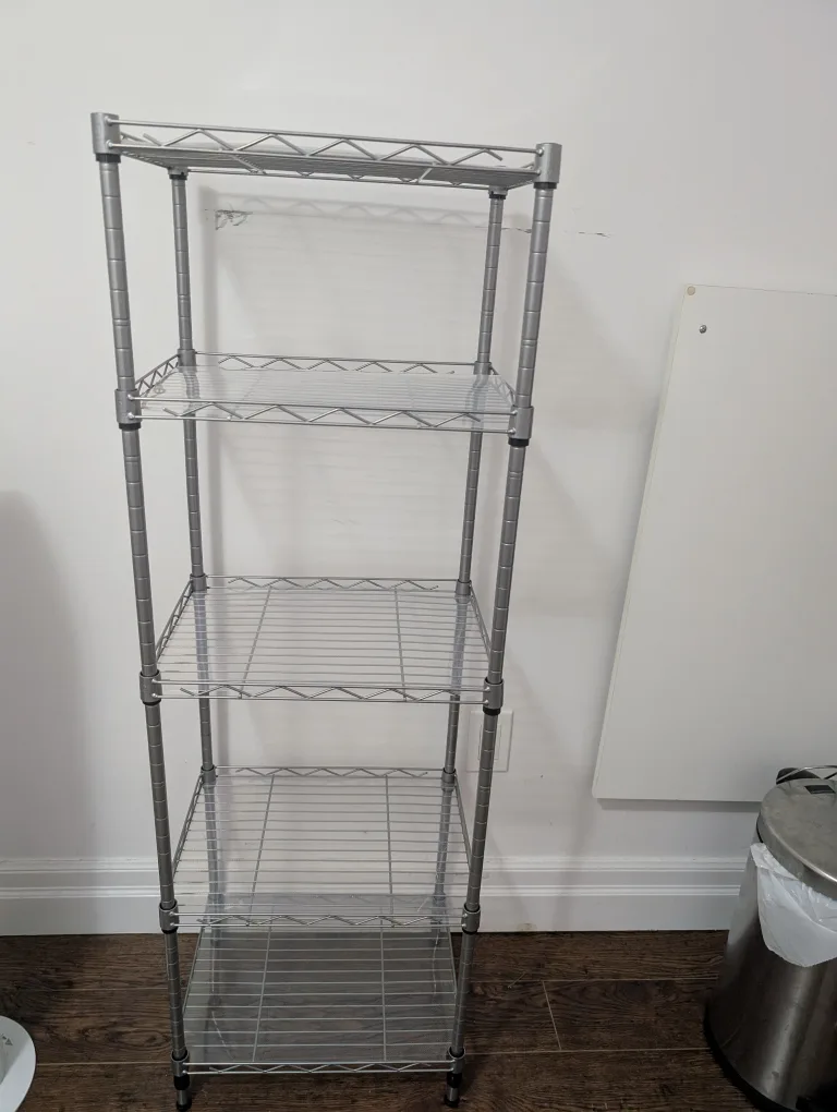 Metal Wire Shelving Unit - Silver thumbnail